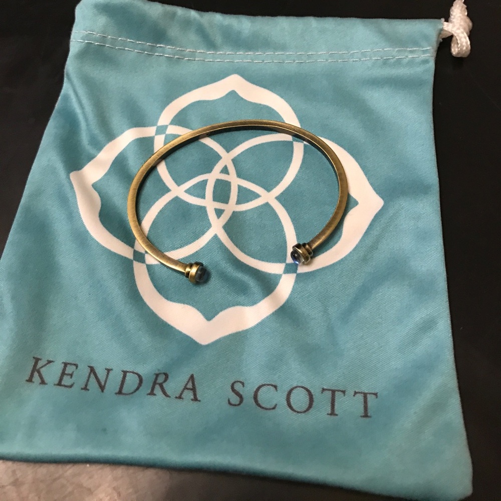 Kendra Scott bracelet with blue orbs